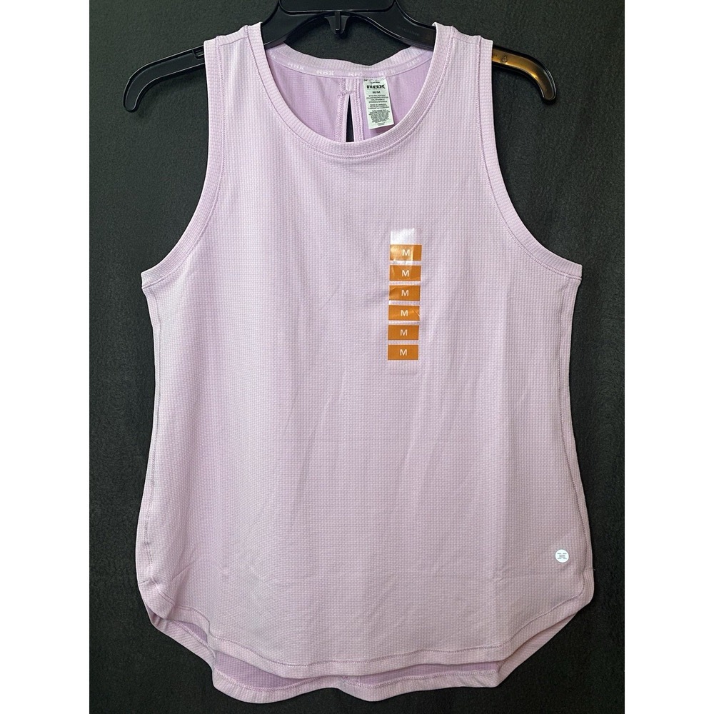 RBX Women's Tank Top Sleeveless Athletic Shirt and CB Seam Slit Swim Pink